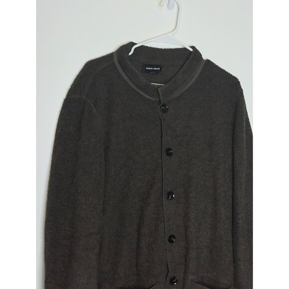 Giorgio Armani Brown Wool Jacket Coat With Pockets Size 38  Womens - Picture 2 of 8